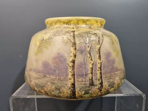 Vase Daum, décor de paysage