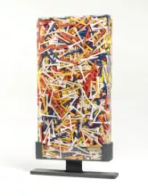 Sculpture en résine "golf tees" signé Arman Fernandez exemplaire n° 14/20