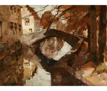 Barthelemy Camille - Le pont vert à Bruges
