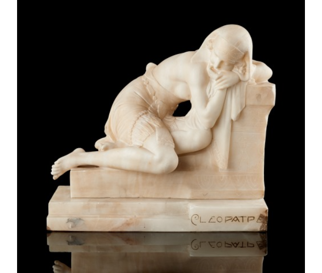 Sculpture en albâtre "Cléopâtre"
