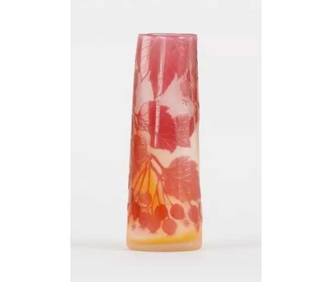 Vase Gallé en verre doublé
