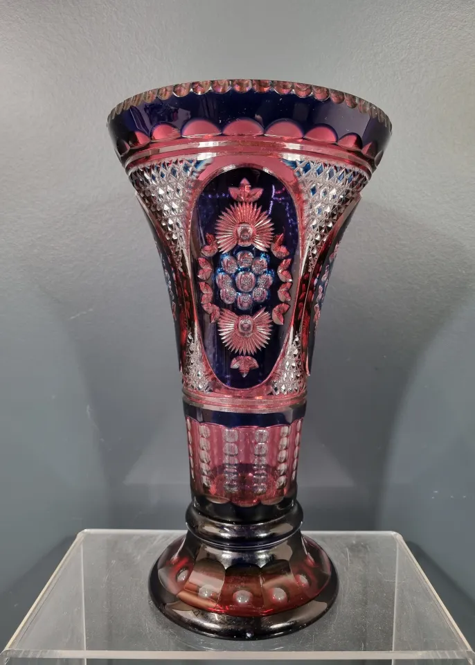 Vase Val-Saint-Lambert en cristal